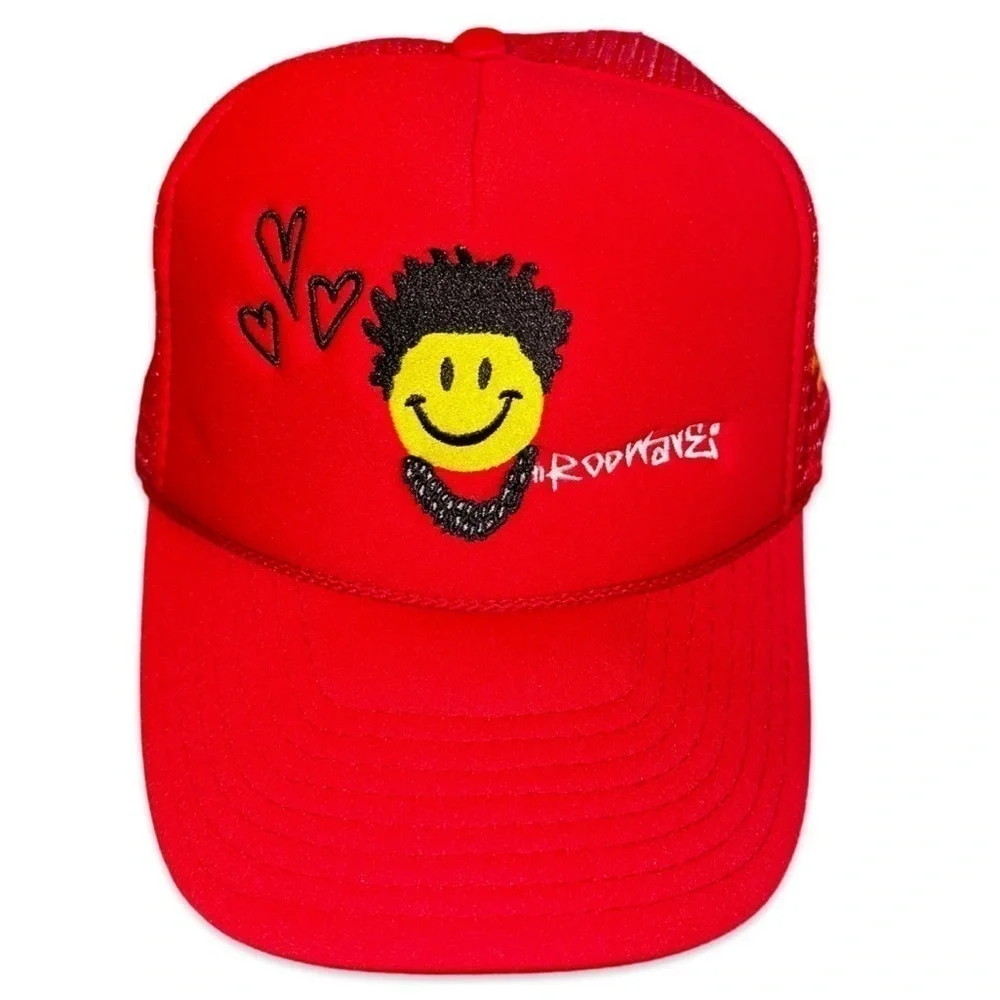 Brand New ROD WAVE merch For The Fans Red Trucker Hat adult one size hat